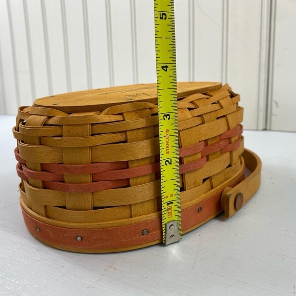 Longaberger Mothers Day ‘99 Tea For Two 7.5" Swinging Handle & Protector Basket - Picture 11 of 14